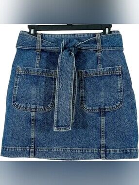 Jupe Courte Gillie (Denim Blue)